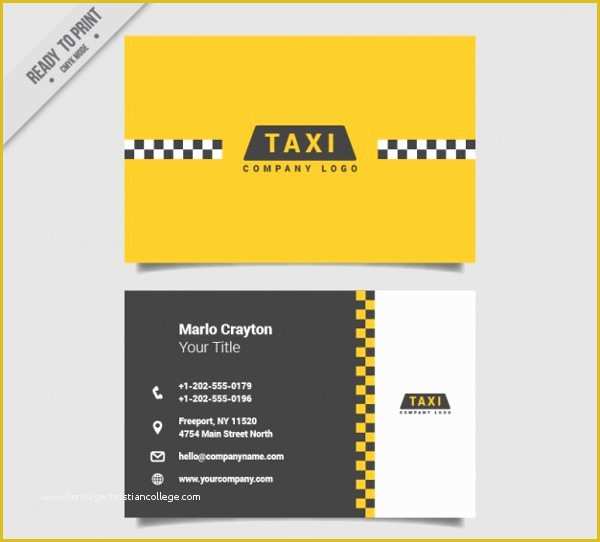 Taxi Business Cards Templates Free Download Of 21 Taxi Business Card Templates Free & Premium Download