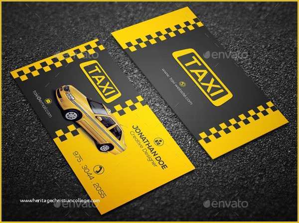 Taxi Business Cards Templates Free Download Of 21 Taxi Business Card Templates Free & Premium Download