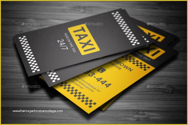 Taxi Business Cards Templates Free Download Of 25 Taxi Business Card Templates Free Psd Sample Designs