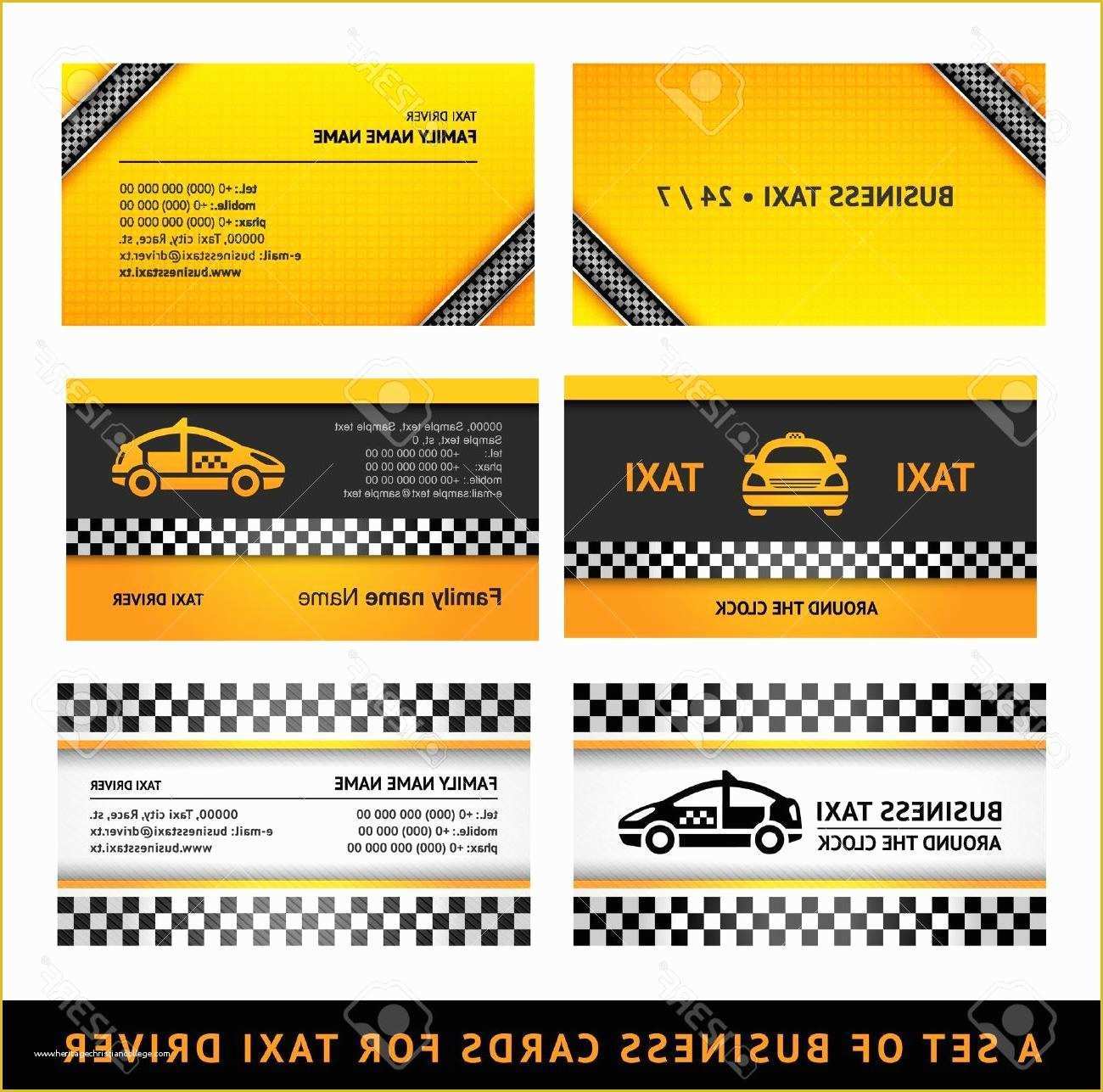 Taxi Business Cards Templates Free Download Of Best 15 Business Card Taxi Third Set Templates File Free