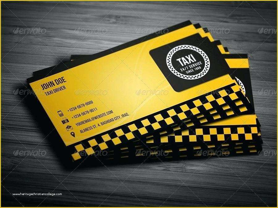 Taxi Business Cards Templates Free Download Of Business Card Template Taxi Taxi Business Card Template