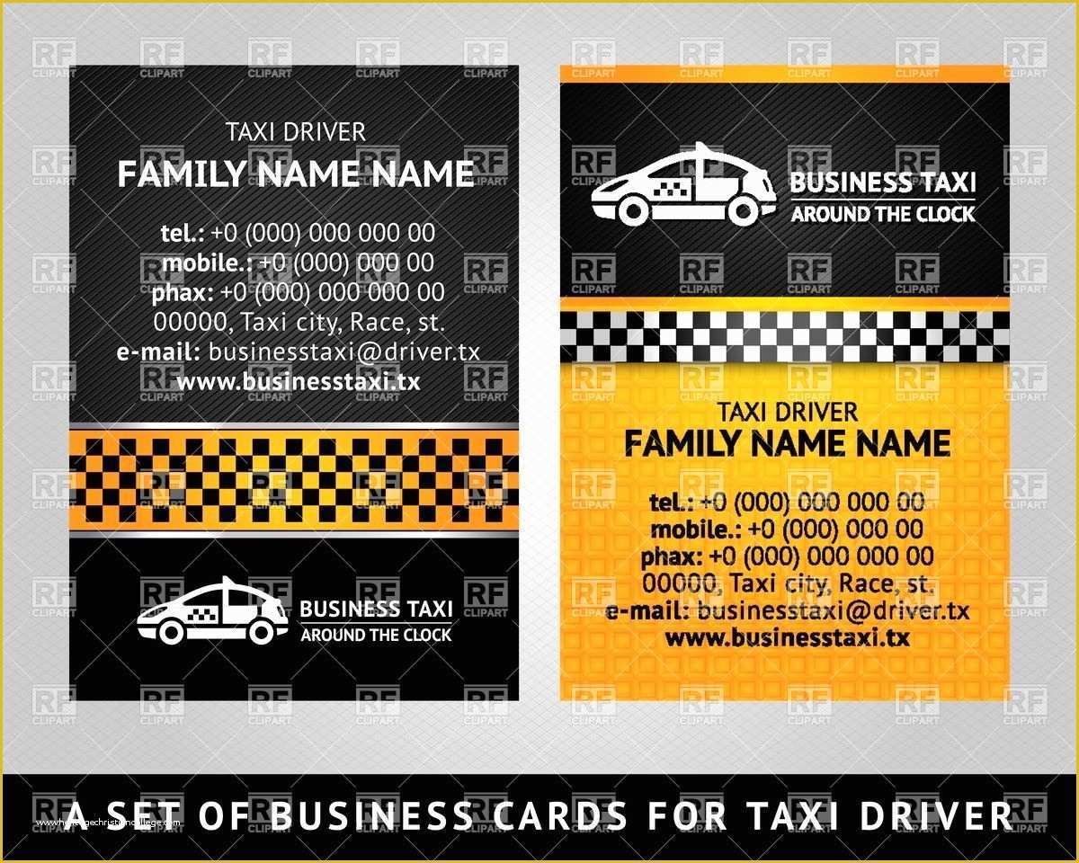 Taxi Business Cards Templates Free Download Of Simple Textured Template Of Business Card for Taxi Service