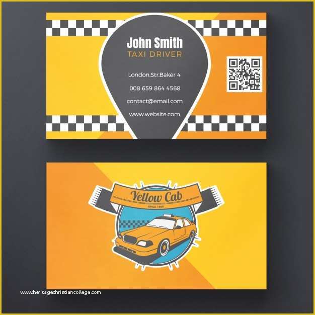 Taxi Business Cards Templates Free Download Of Taxi Business Card Psd File
