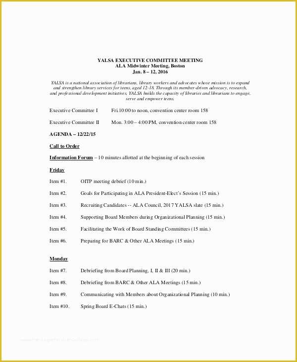 Team Meeting Minutes Template Free Of 10 Team Meeting Agenda Templates – Free Sample Example