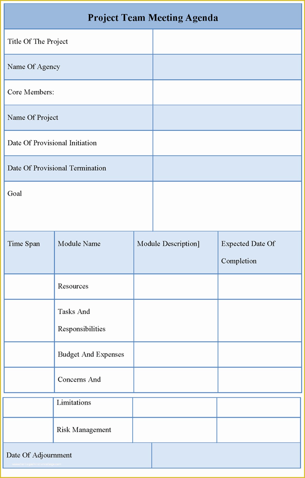 Team Meeting Minutes Template Free Of Agenda Template for Project Team Meeting Template Of