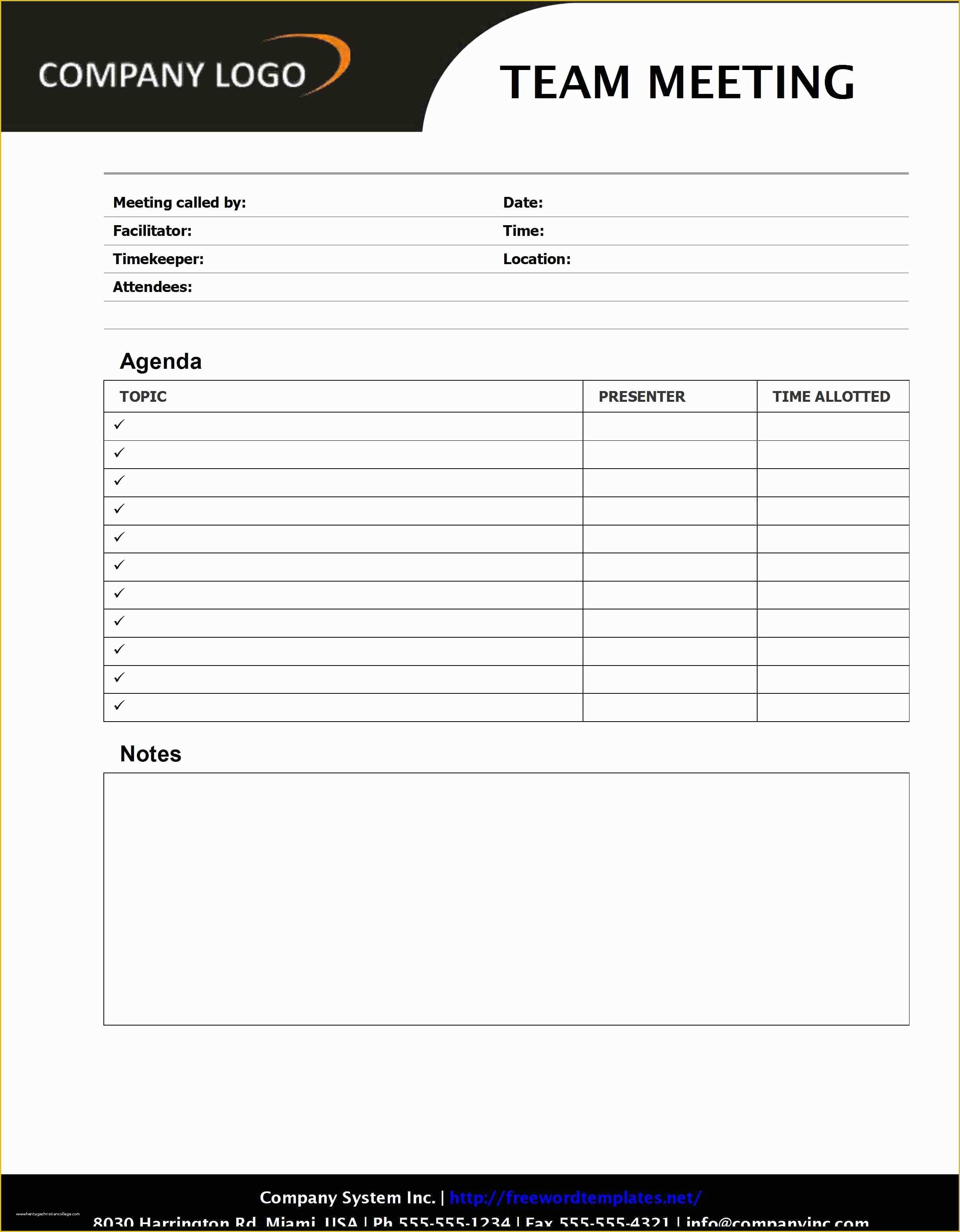 Team Meeting Minutes Template Free Of Team Meeting Agenda Sd1 Style