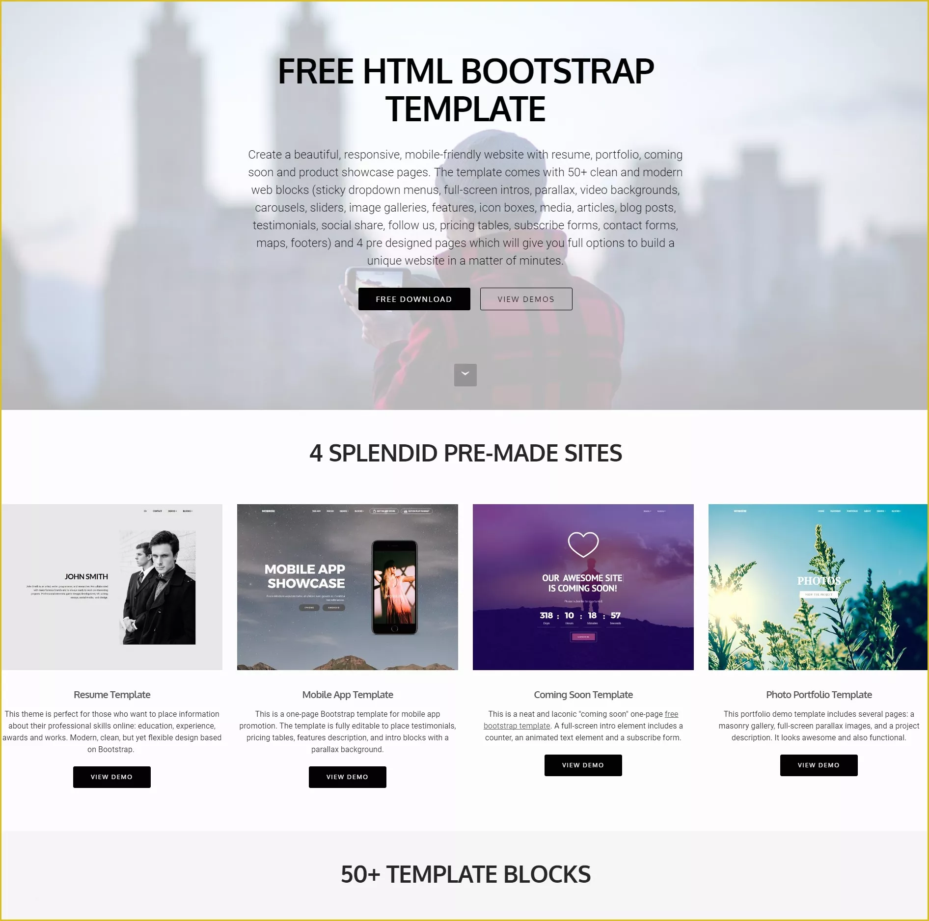Templates for Pages Free Download Of 95 Free Bootstrap themes Expected to Get In the top In 2019