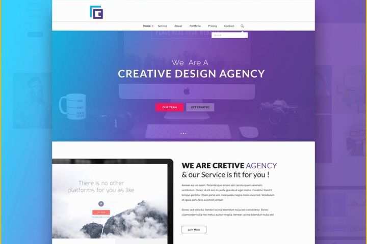 Templates for Pages Free Download Of Creative Agency Website Template Free Psd Download