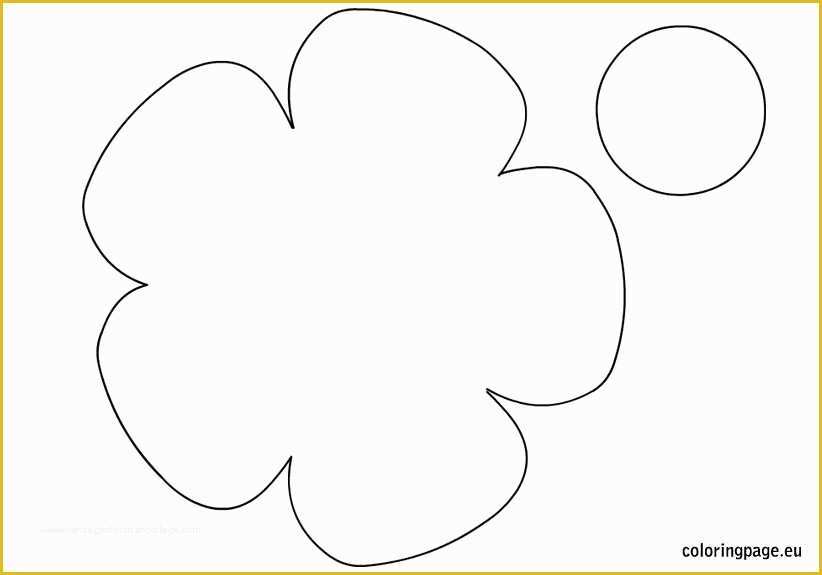 Templates for Pages Free Download Of Printable Flower Shape Templates Large Flower Template