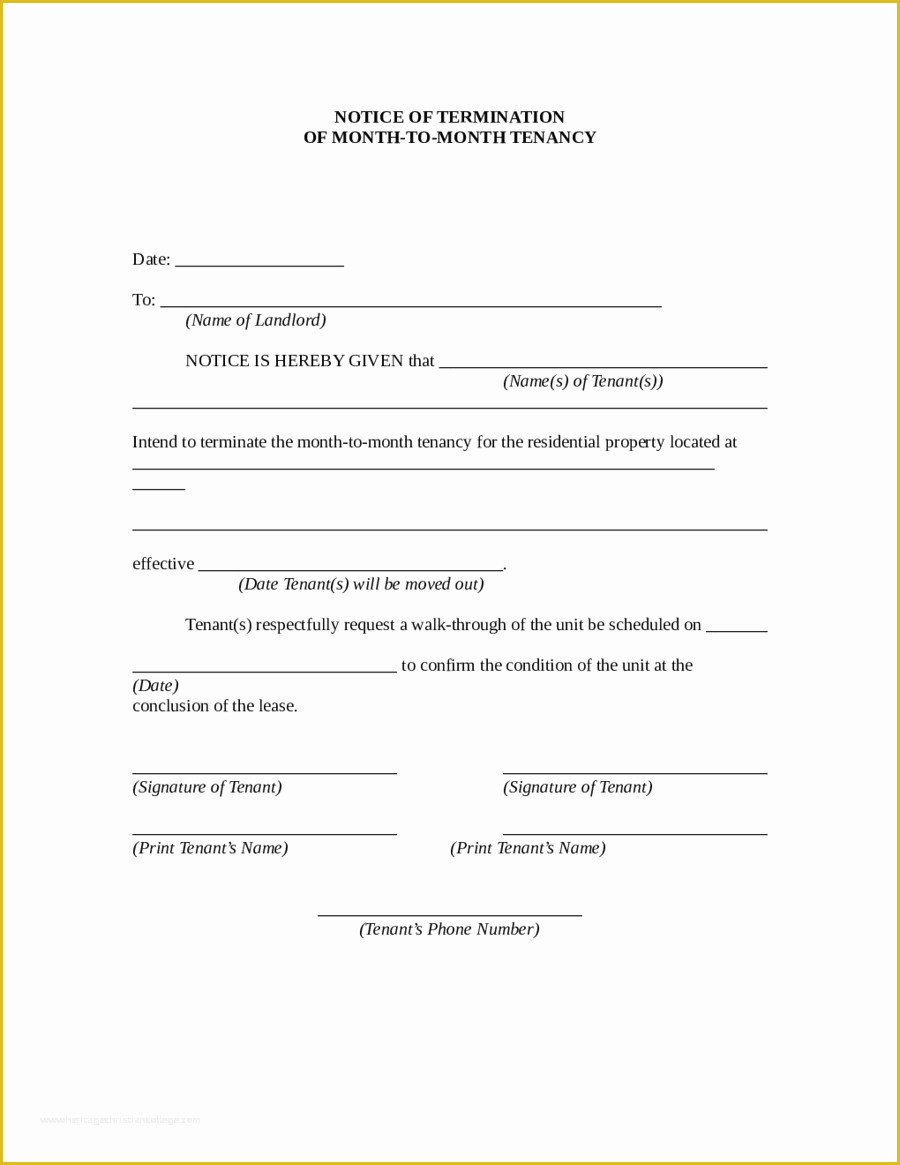 Termination form Template Free Of 2019 Lease Termination form Fillable Printable Pdf