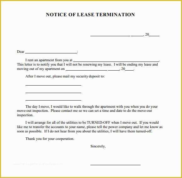 Termination form Template Free Of 7 Termination Notice Samples