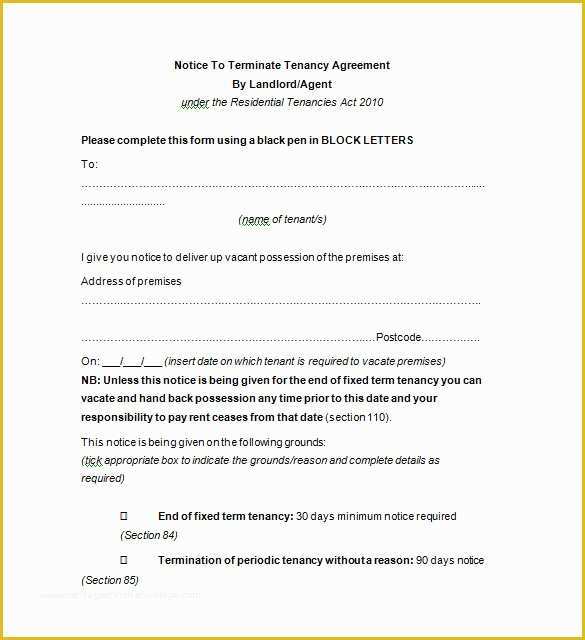 Termination form Template Free Of 9 Termination Notice Templates Doc Pdf Excel