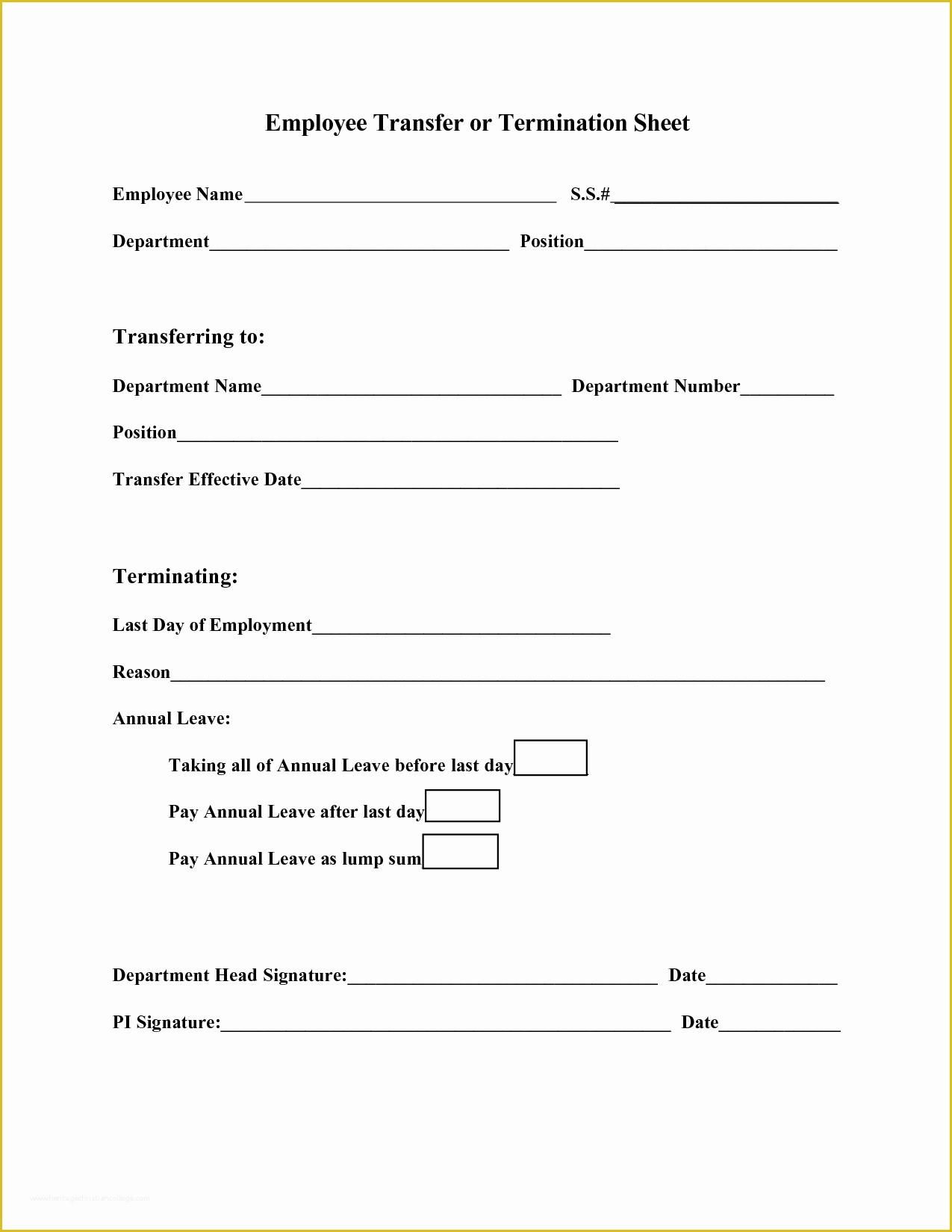Termination form Template Free Of Best S Of Example Employee Termination forms