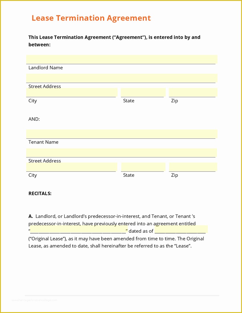 Termination form Template Free Of Business form Template Gallery
