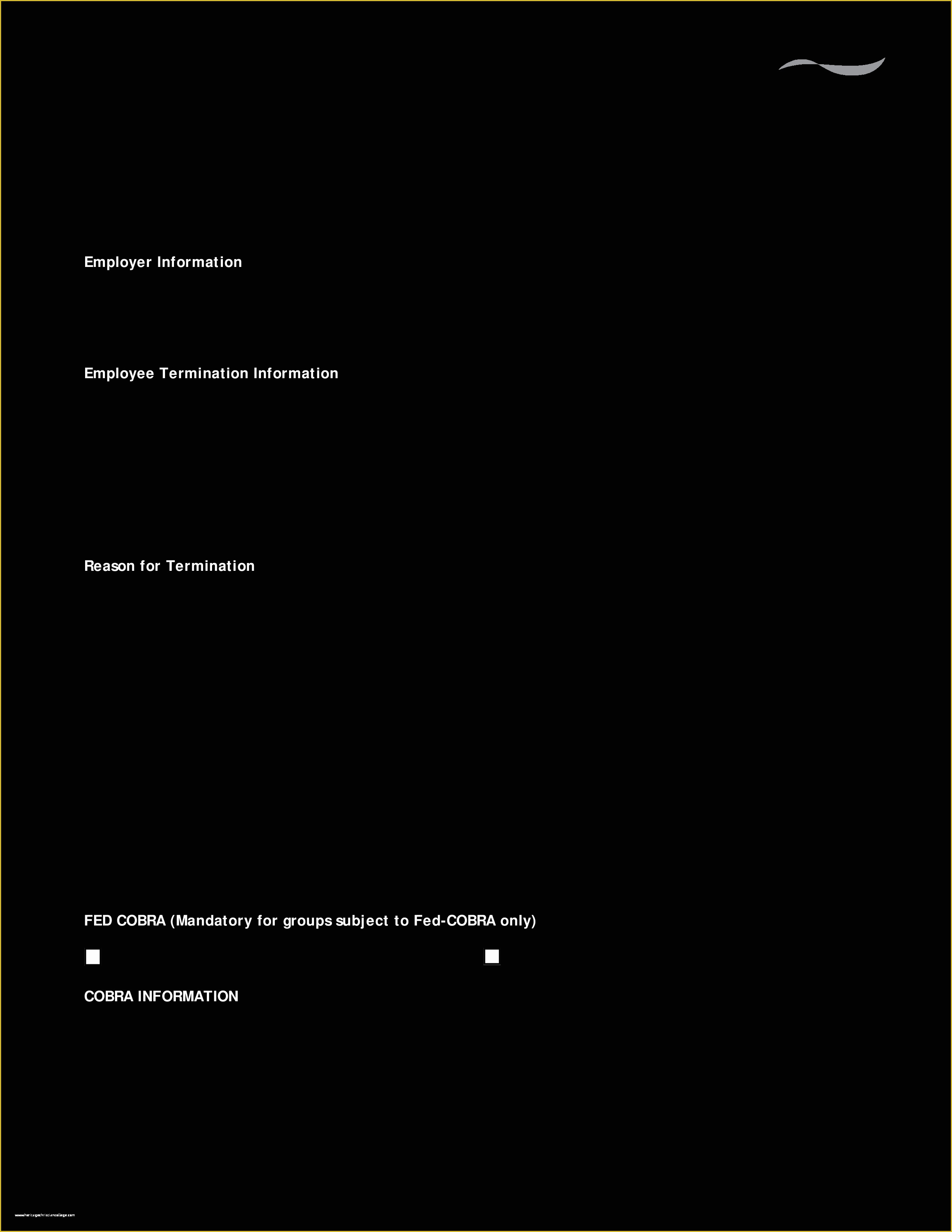 Termination form Template Free Of Free Printable Employee Termination form