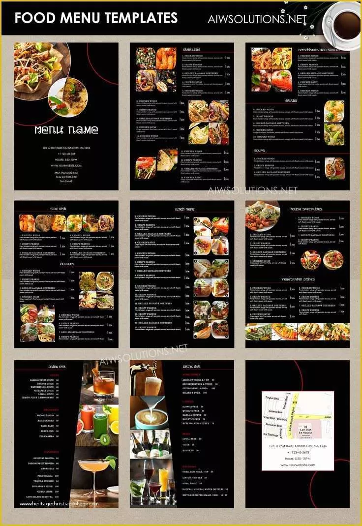 Thai Restaurant Menu Templates Free Of Best 23 Menu Templates Images On Pinterest