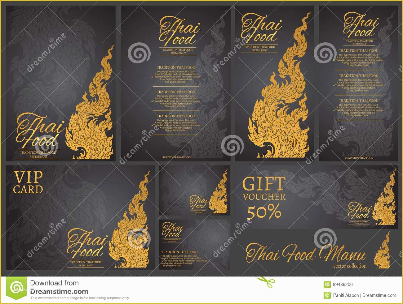 Thai Restaurant Menu Templates Free Of Restaurant Cartoons Illustrations & Vector Stock