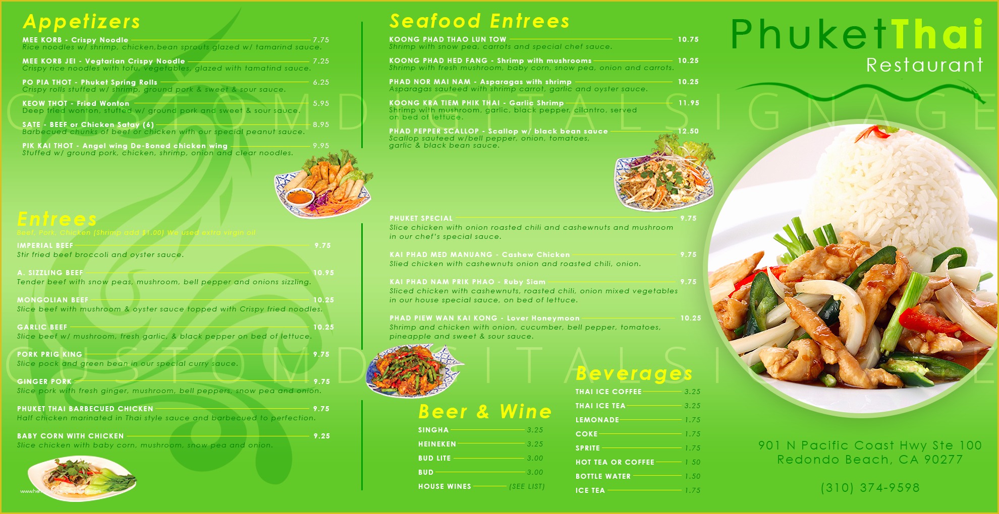 Thai Restaurant Menu Templates Free Of Template Thai Restaurant Digital Menu 2 Custom Digital