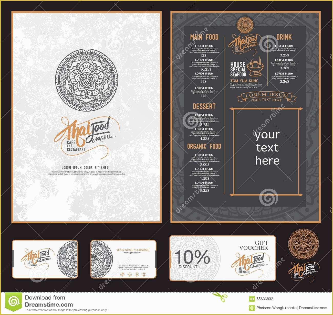 Thai Restaurant Menu Templates Free Of Thai Food Restaurant Menu Stock Vector Illustration Of