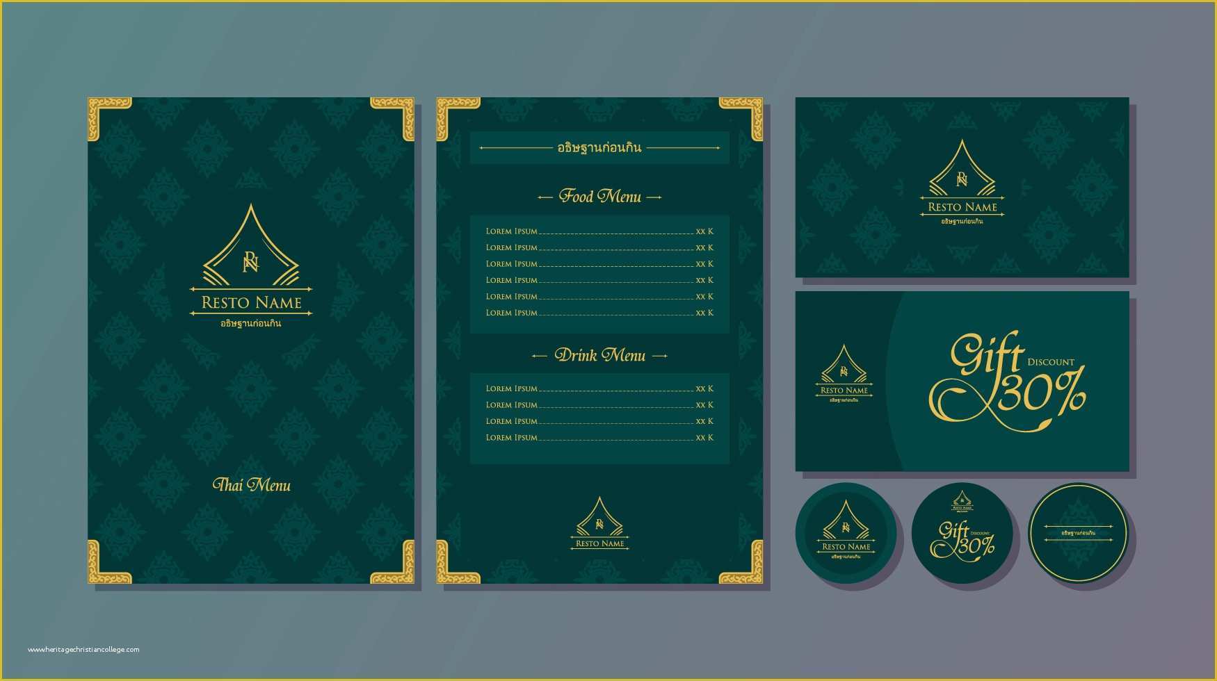 Thai Restaurant Menu Templates Free Of Thai Menu Restaurant Template Vector Download Free