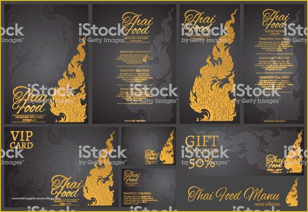 Thai Restaurant Menu Templates Free Of Vector Thai Food Restaurant Menu Templatethai Tradition