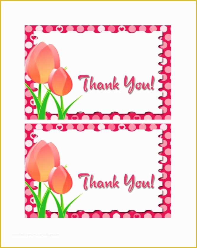 Thank You Template Free Of 30 Free Printable Thank You Card Templates Wedding