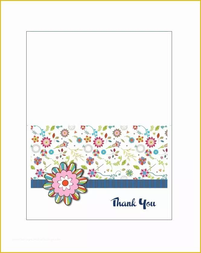 Thank You Template Free Of 30 Free Printable Thank You Card Templates Wedding