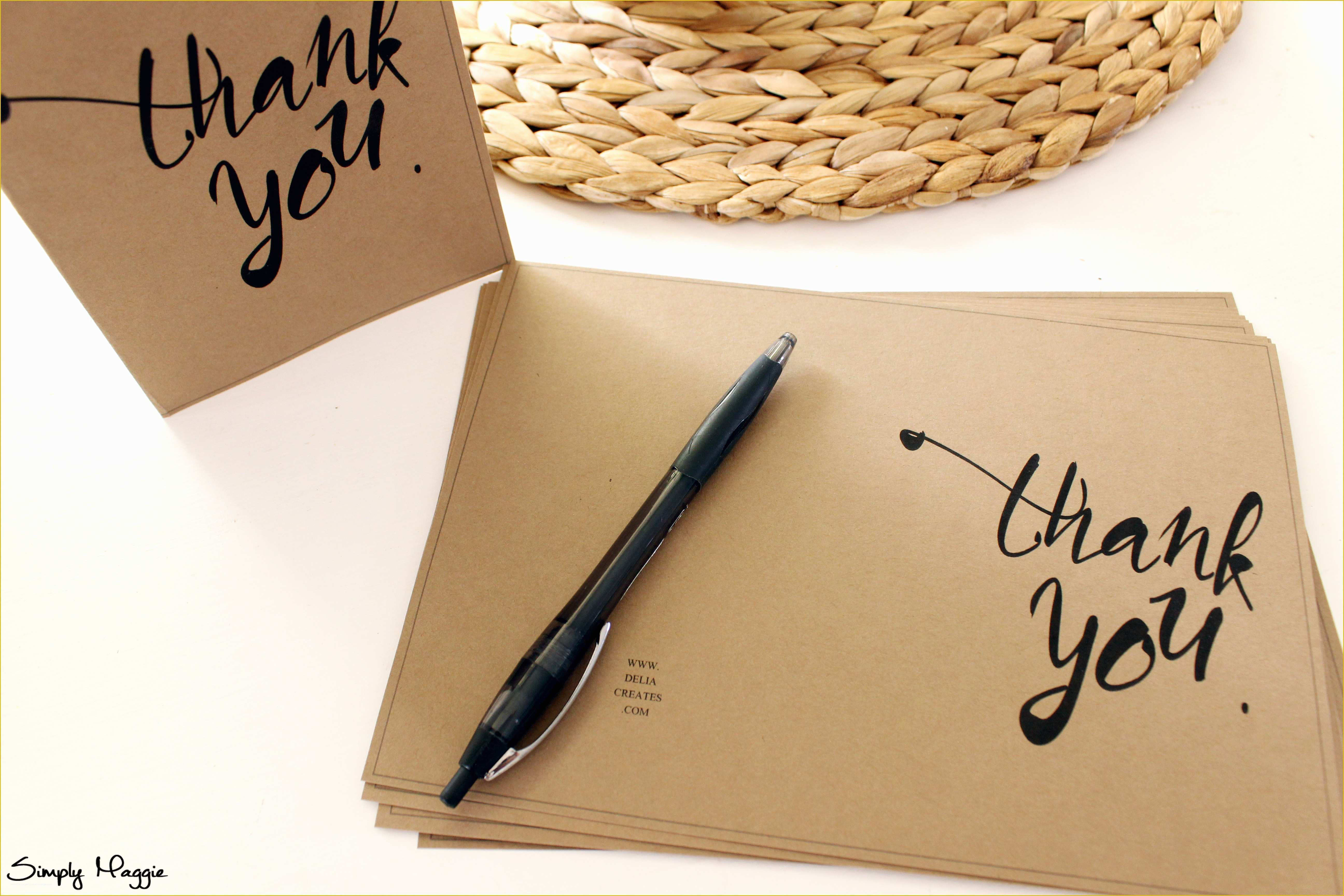 Thank You Template Free Of Thank You Card Template Free