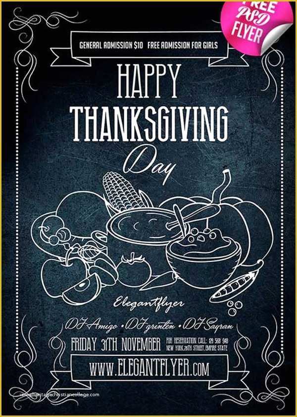 Thanksgiving Flyer Template Free Of 18 Thanksgiving Flyers Free Psd Ai Eps format