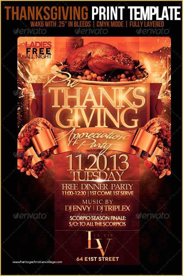 Thanksgiving Flyer Template Free Of 7 Best Of Free Printable Thanksgiving Flyers