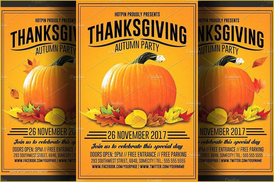 Thanksgiving Flyer Template Free Of Thanksgiving Flyer Template Flyer Templates Creative