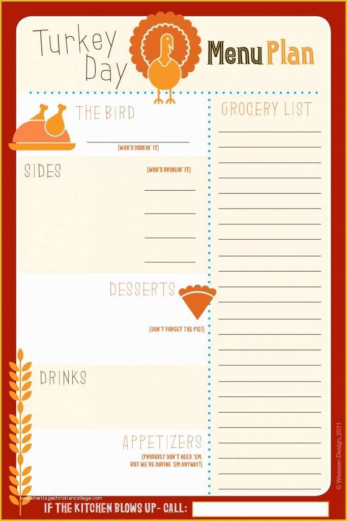 Thanksgiving Menu Template Free Of 6 Best Of Thanksgiving Printable List