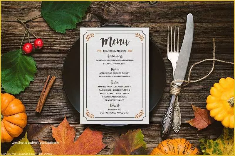 Thanksgiving Menu Template Free Of Free Printable Thanksgiving Menu