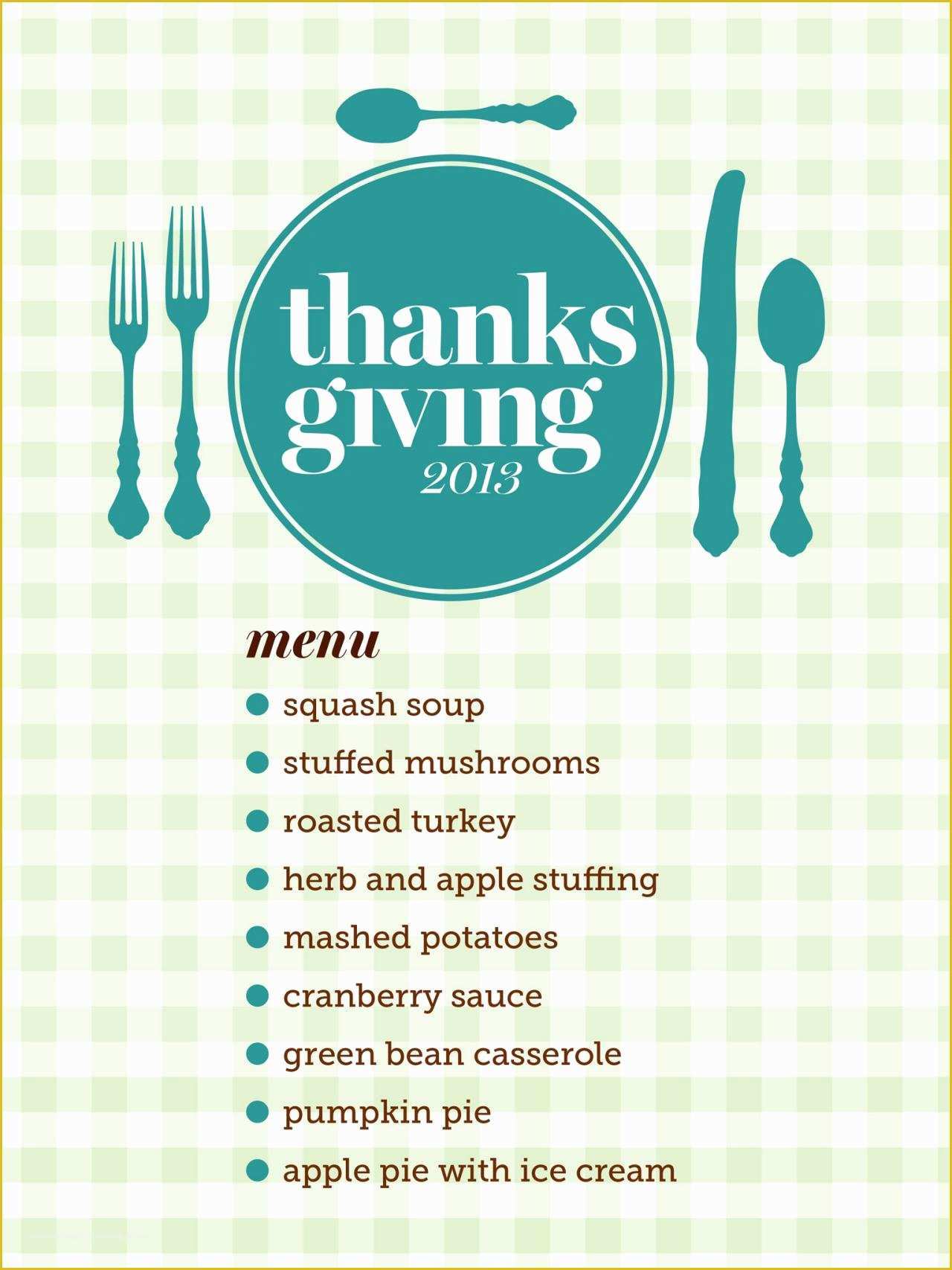 Thanksgiving Menu Template Free Of Printable Thanksgiving Menu Templates for Free – Happy