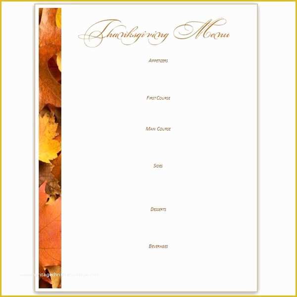 Thanksgiving Menu Template Free Of Thanksgiving Word Templates – Happy Easter & Thanksgiving 2018