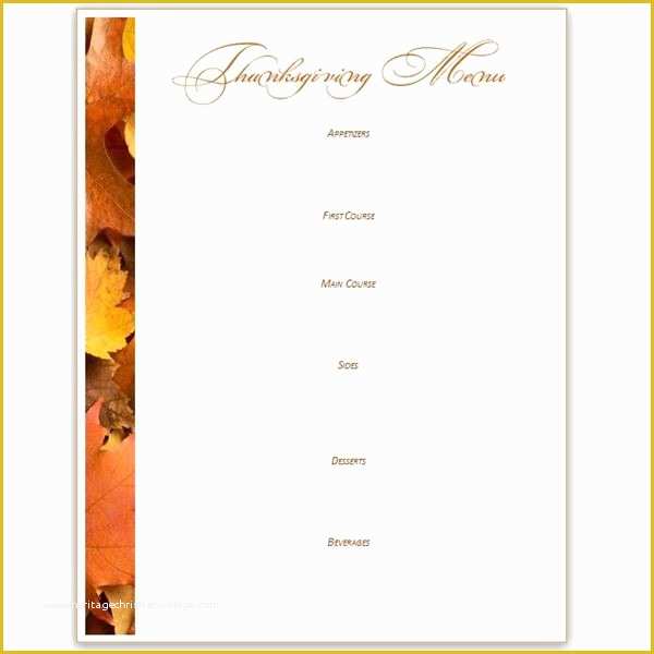 Thanksgiving Menu Template Free Of Thanksgiving Word Templates – Happy Easter &amp; Thanksgiving 2018