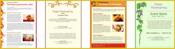 Thanksgiving Newsletter Template Free Of Download Thanksgiving Email Templates From Benchmark