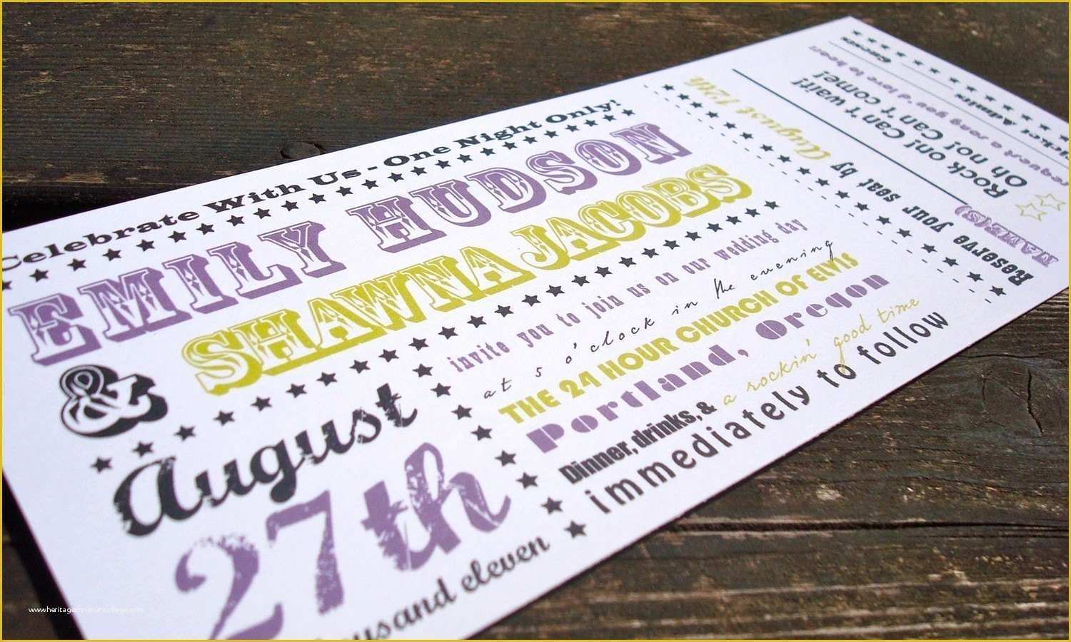 Ticket Invitation Template Free Of Concert Ticket Concert Ticket Wedding Invitation Template