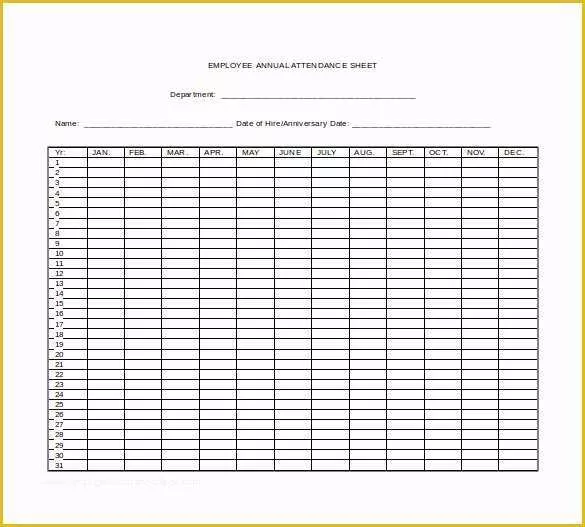 Time and attendance Templates Free Of 15 attendance Sheet Templates – Free Sample Example