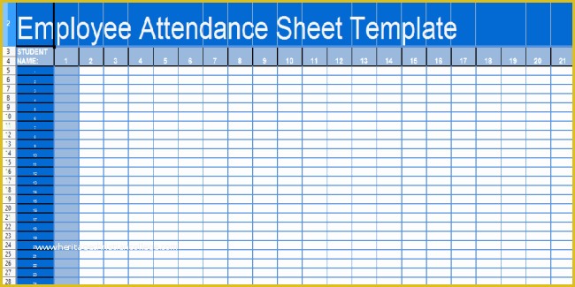 Time and attendance Templates Free Of 36 General attendance Sheet Templates In Excel Thogati