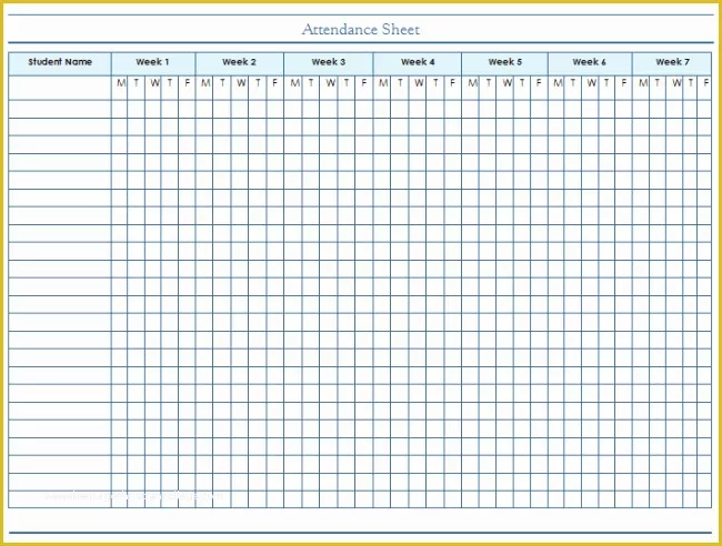 Time and attendance Templates Free Of 46 Best attendance Sheet Template Examples for Classroom