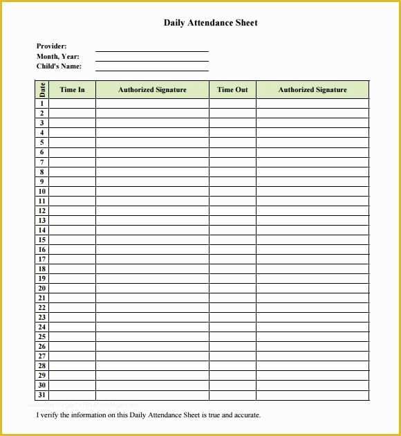 Time and attendance Templates Free Of 9 attendance Sheet Templates Word Excel Pdf formats