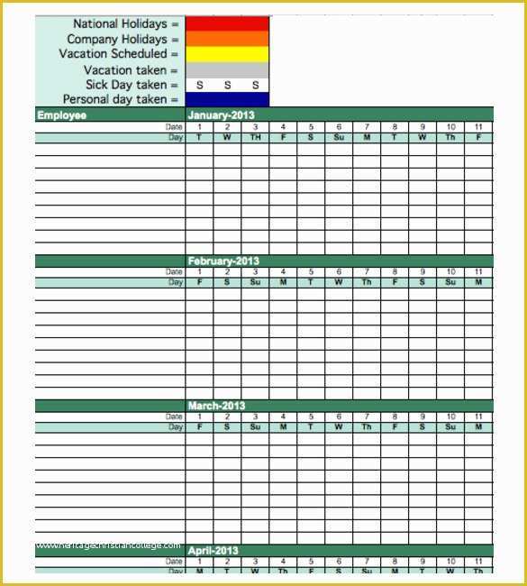 Time and attendance Templates Free Of attendance Tracking Template 10 Free Word Excel Pdf