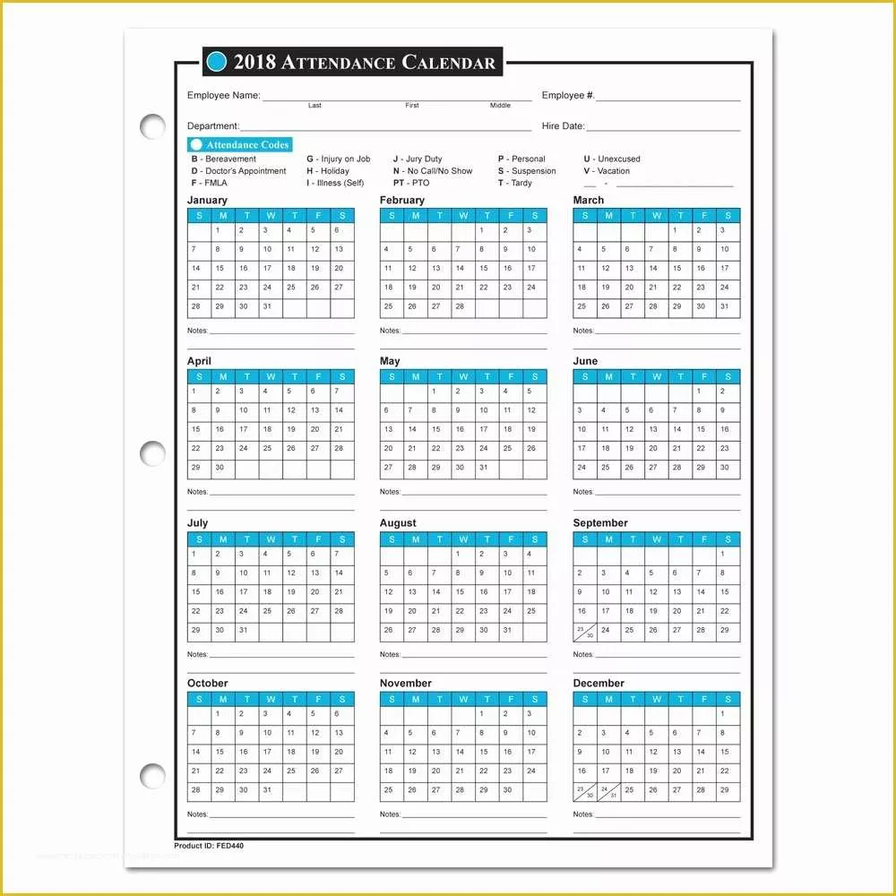 Time and attendance Templates Free Of Employee attendance Calendar 2018 Free Tracker Pdf Excel