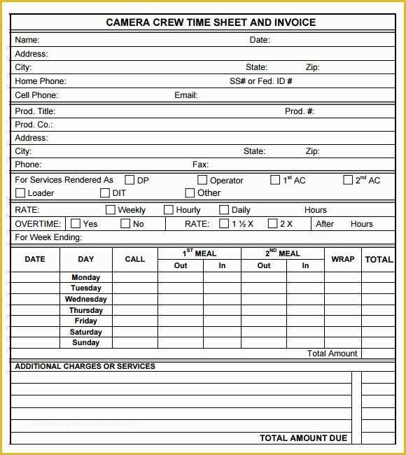 Timesheet Invoice Template Free Of 24 Sample Time Sheets