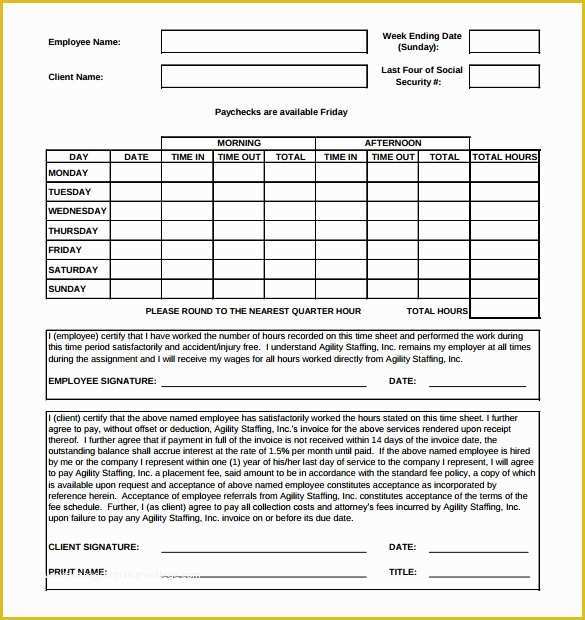 Timesheet Invoice Template Free Of 8 Timesheet Invoice Templates & Samples Doc Pdf