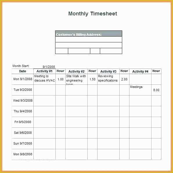 Timesheet Invoice Template Free Of Free Timesheet Template Excel – Shopdeub