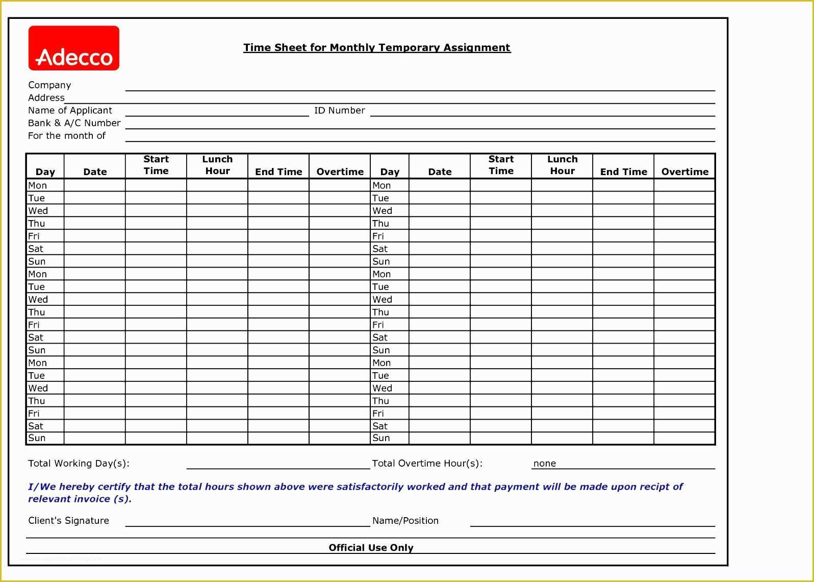 Timesheet Invoice Template Free Of Monthly Time Sheet Calculator Staruptalent