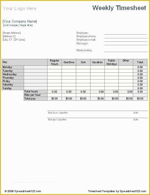 Timesheet Invoice Template Free Of Weekly Time Sheet Template Invoice Pinterest