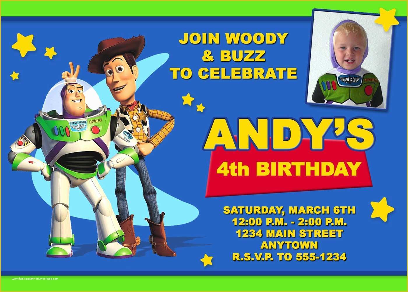 Toy Story Birthday Invitations Template Free Of 5 Best Of Free Printable toy Story Invitations